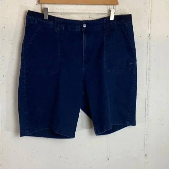 Lee Relaxed Fit 18‎ stretch dark blue jean shorts - Picture 1 of 5
